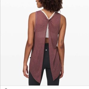 Lululemon tank. Tie up back. Worn once